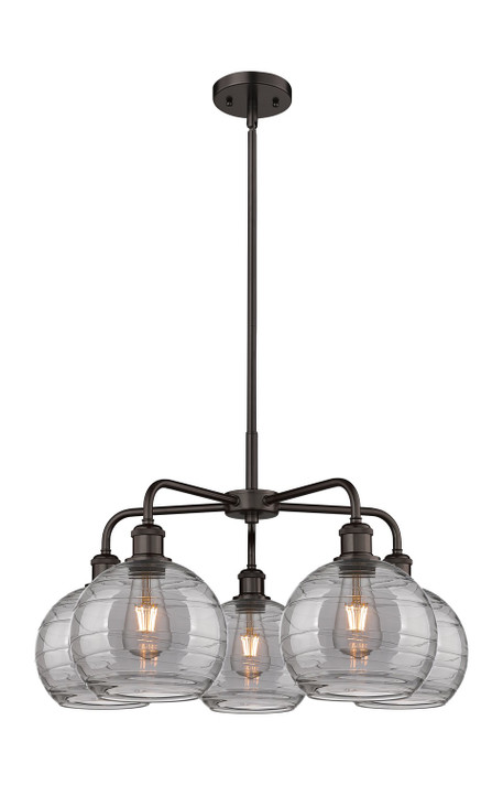 Mid. Chandeliers Glass Down by Innovations ( 405 | 516-5CR-OB-G1213-8SM Ballston ) 