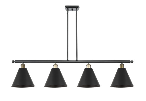 Linear/Island 4 Light + by Innovations ( 405 | 516-4I-BAB-MBC-12-BK-LED Ballston ) 