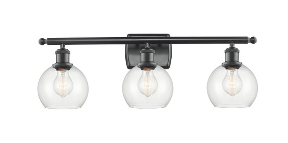 Bathroom Fixtures Three Lights by Innovations ( 405 | 516-3W-BK-G122-6-LED Ballston ) 