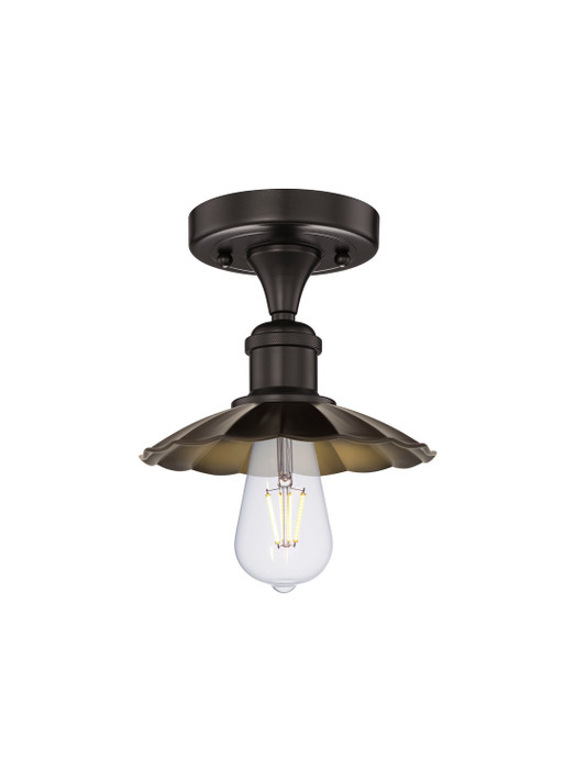 Semi-Flush Mts. Exposed Lamps by Innovations ( 405 | 616-1F-OB-M17-OB Franklin Restoration ) 