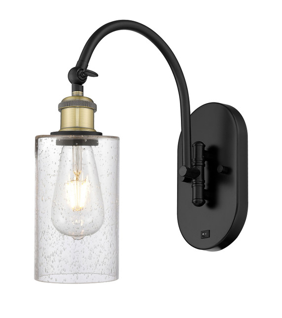 Sconces Single Glass by Innovations ( 405 | 518-1W-BAB-G804 Ballston ) 