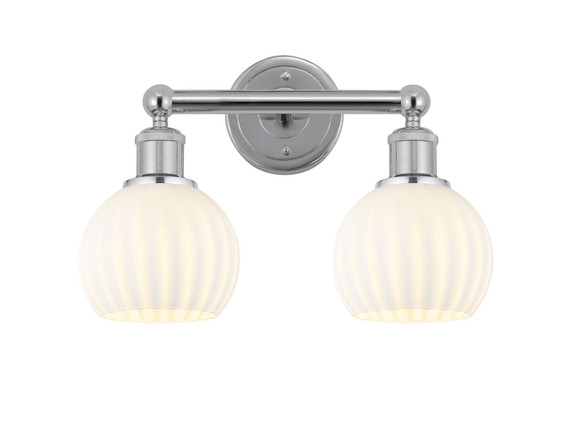 Bathroom Fixtures Two Lights by Innovations ( 405 | 616-2W-PC-G1217-6WV Edison ) 