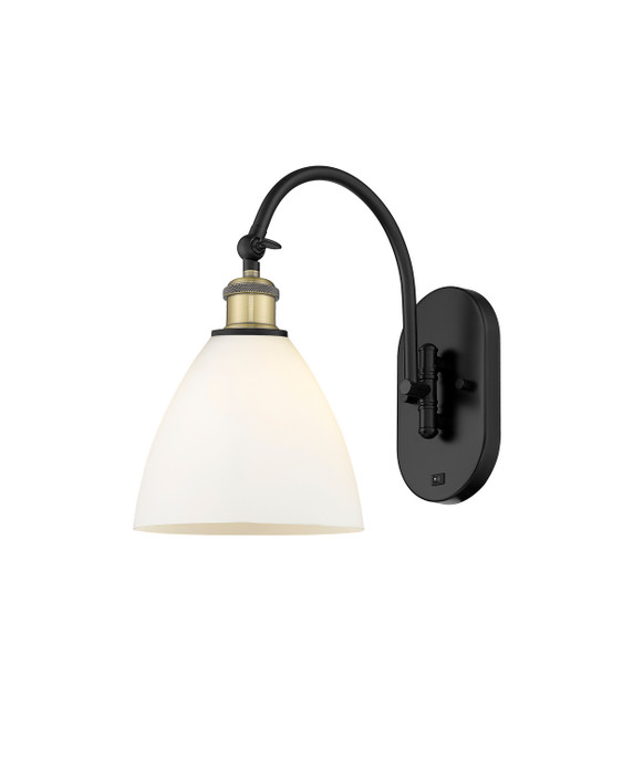 Sconces Single Glass by Innovations ( 405 | 518-1W-BAB-GBD-751 Ballston ) 