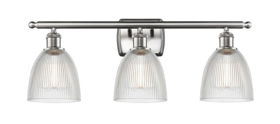Bathroom Fixtures Three Lights by Innovations ( 405 | 516-3W-SN-G382-LED Ballston ) 