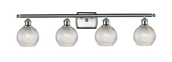 Bathroom Fixtures Four Lights by Innovations ( 405 | 516-4W-SN-G122C-6CL Ballston ) 