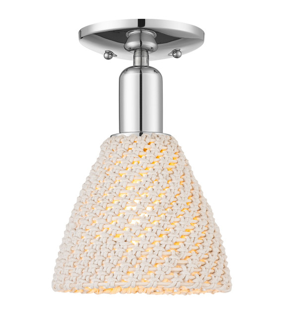 Semi-Flush Mts. Glass Down by Innovations ( 405 | 716-1C-PC-NBD-75-NAT Arcadia ) 