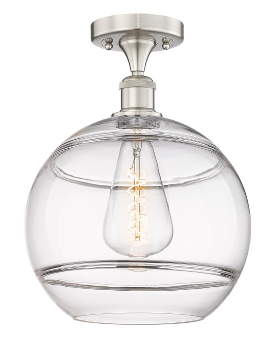 Semi-Flush Mts. Glass Down by Innovations ( 405 | 616-1F-SN-G556-12CL Edison ) 