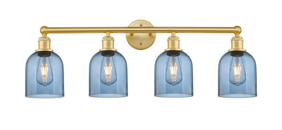 Bathroom Fixtures Four Lights by Innovations ( 405 | 616-4W-SG-G558-6BL Edison ) 