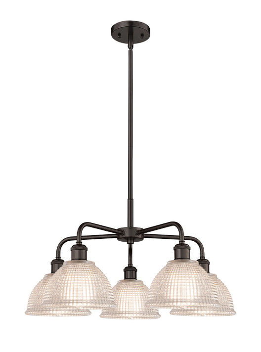 Mid. Chandeliers Glass Down by Innovations ( 405 | 516-5CR-OB-G422 Ballston ) 