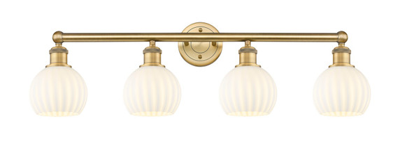 Bathroom Fixtures Four Lights by Innovations ( 405 | 616-4W-BB-G1217-6WV Edison ) 