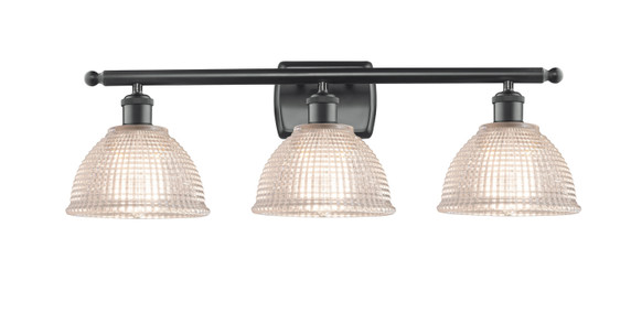 Bathroom Fixtures Three Lights by Innovations ( 405 | 516-3W-BK-G422-LED Ballston ) 