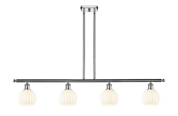 Linear/Island 4 Light + by Innovations ( 405 | 516-4I-PC-G1217-6WV Ballston ) 