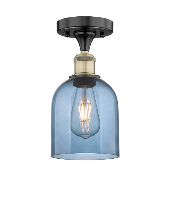 Semi-Flush Mts. Glass Down by Innovations ( 405 | 616-1F-BAB-G558-6BL Edison ) 