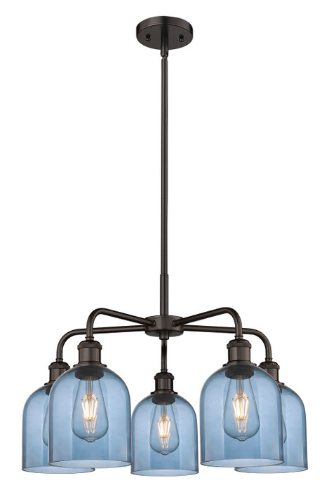 Mid. Chandeliers Glass Down by Innovations ( 405 | 516-5CR-OB-G558-6BL Ballston ) 