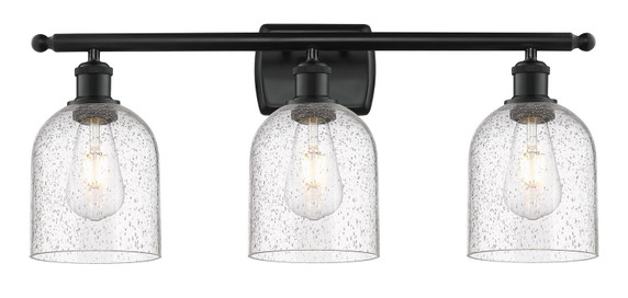 Bathroom Fixtures Three Lights by Innovations ( 405 | 516-3W-BK-G558-6SDY Ballston ) 