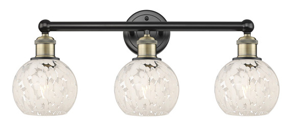 Bathroom Fixtures Three Lights by Innovations ( 405 | 616-3W-BAB-G1216-6WM Edison ) 