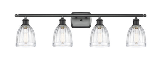 Bathroom Fixtures Four Lights by Innovations ( 405 | 516-4W-BK-G442-LED Ballston ) 