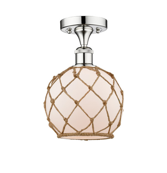 Semi-Flush Mts. Glass Down by Innovations ( 405 | 616-1F-PC-G121-8RB Edison ) 