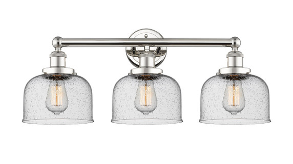 Bathroom Fixtures Three Lights by Innovations ( 405 | 616-3W-PN-G74 Edison ) 