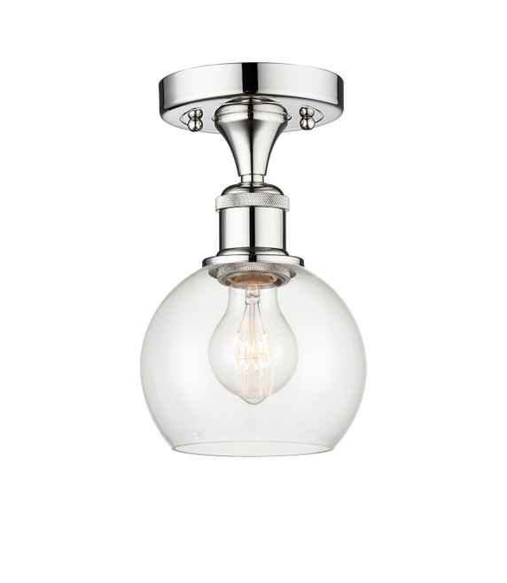 Semi-Flush Mts. Glass Down by Innovations ( 405 | 616-1F-PC-G122-6 Edison ) 