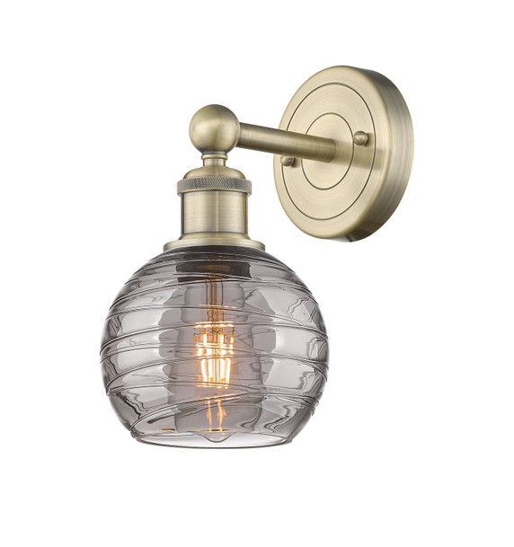 Sconces Single Glass by Innovations ( 405 | 616-1W-AB-G1213-6SM Edison ) 