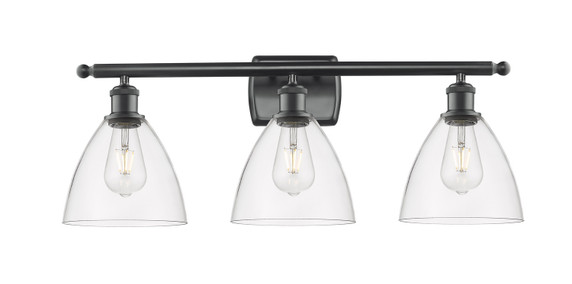 Bathroom Fixtures Three Lights by Innovations ( 405 | 516-3W-BK-GBD-752-LED Ballston ) 
