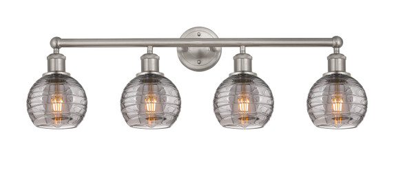 Bathroom Fixtures Four Lights by Innovations ( 405 | 616-4W-SN-G1213-6SM Edison ) 
