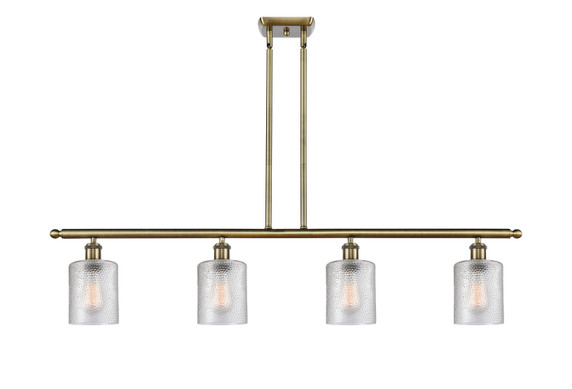 Linear/Island 4 Light + by Innovations ( 405 | 516-4I-AB-G112-LED Ballston ) 