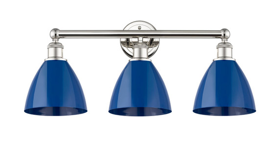 Bathroom Fixtures Three Lights by Innovations ( 405 | 616-3W-PN-MBD-75-BL Edison ) 