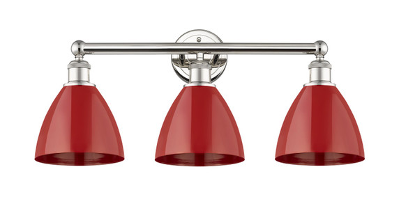 Bathroom Fixtures Three Lights by Innovations ( 405 | 616-3W-PN-MBD-75-RD Edison ) 