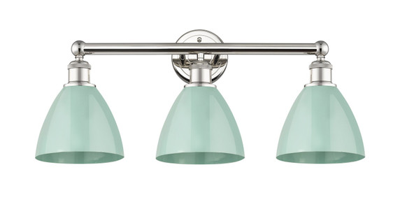 Bathroom Fixtures Three Lights by Innovations ( 405 | 616-3W-PN-MBD-75-SF Edison ) 