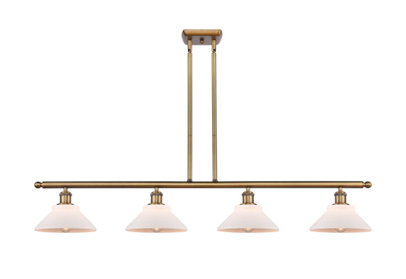Linear/Island 4 Light + by Innovations ( 405 | 516-4I-BB-G131-LED Ballston ) 