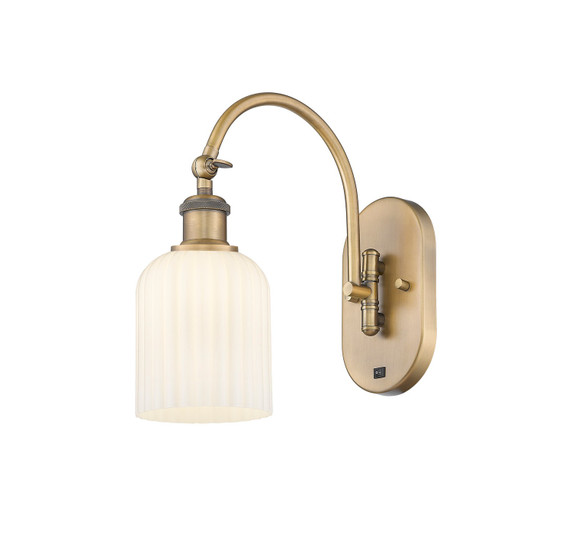 Sconces Single Glass by Innovations ( 405 | 518-1W-BB-G559-5GWH Ballston ) 