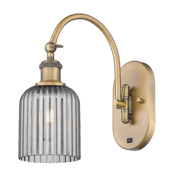 Sconces Single Glass by Innovations ( 405 | 518-1W-BB-G559-5SM Ballston ) 