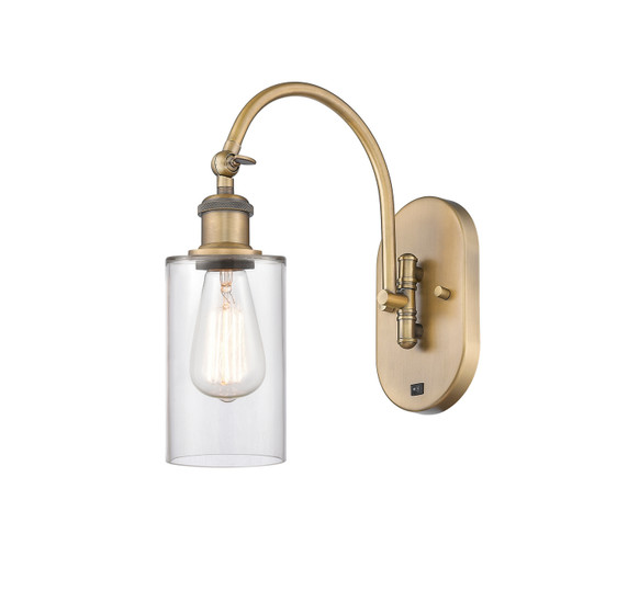 Sconces Single Glass by Innovations ( 405 | 518-1W-BB-G802-LED Ballston ) 