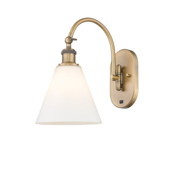 Sconces Single Glass by Innovations ( 405 | 518-1W-BB-GBC-81 Ballston ) 