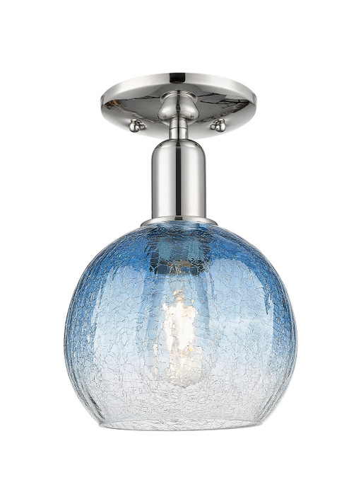 Semi-Flush Mts. Glass Down by Innovations ( 405 | 716-1C-PN-G483-8SB Arcadia ) 