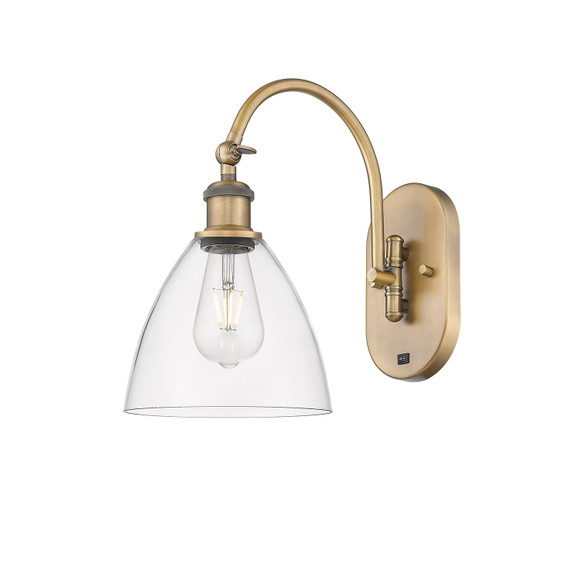 Sconces Single Glass by Innovations ( 405 | 518-1W-BB-GBD-752-LED Ballston ) 