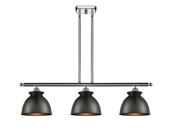 Linear/Island 3 Light Bar by Innovations ( 405 | 516-3I-PC-M14-BK Ballston ) 