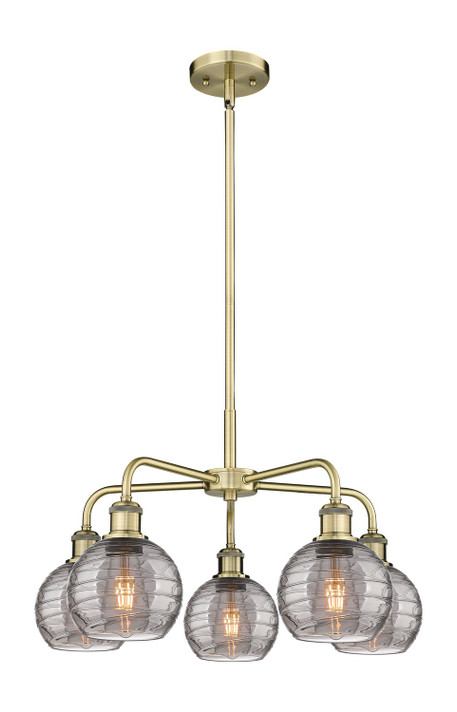 Mid. Chandeliers Glass Down by Innovations ( 405 | 516-5CR-AB-G1213-6SM Ballston ) 