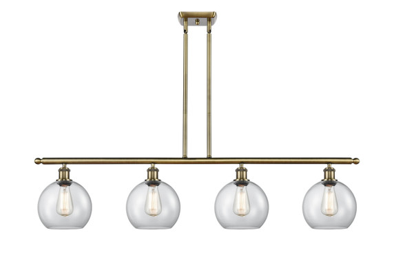 Linear/Island 4 Light + by Innovations ( 405 | 516-4I-AB-G122-8-LED Ballston ) 