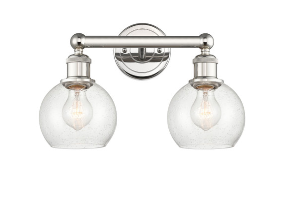 Bathroom Fixtures Two Lights by Innovations ( 405 | 616-2W-PN-G124-6 Edison ) 