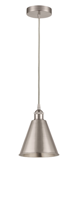 Mini Pendants Metal Shade by Innovations ( 405 | 616-1P-SN-MBC-8-SN-LED Edison ) 