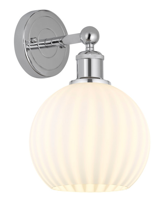 Sconces Single Glass by Innovations ( 405 | 616-1W-PC-G1217-8WV Edison ) 