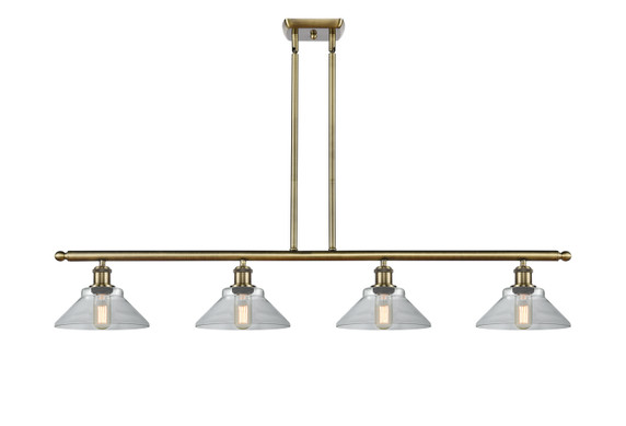 Linear/Island 4 Light + by Innovations ( 405 | 516-4I-AB-G132 Ballston ) 