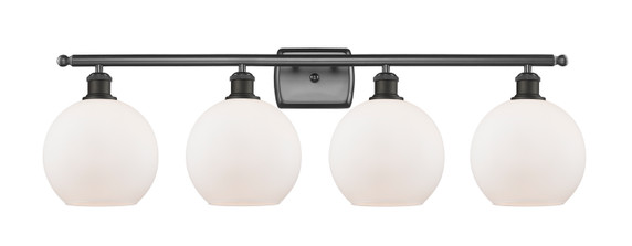 Bathroom Fixtures Four Lights by Innovations ( 405 | 516-4W-OB-G121-8 Ballston ) 
