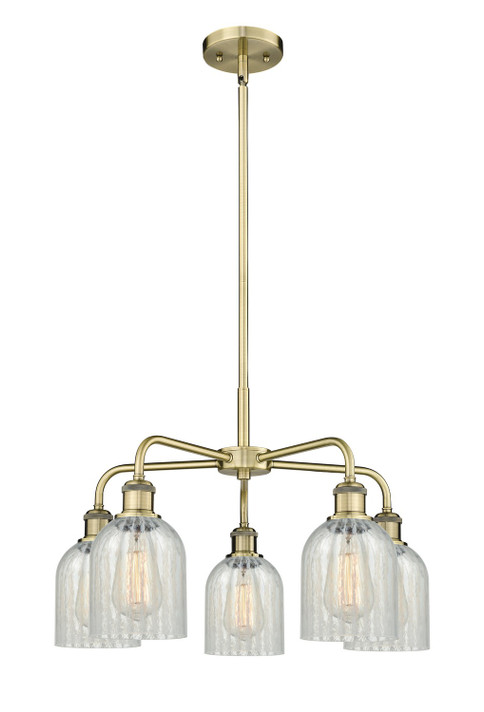 Mid. Chandeliers Glass Down by Innovations ( 405 | 516-5CR-AB-G2511 Ballston ) 