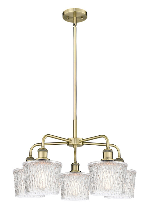 Mid. Chandeliers Glass Down by Innovations ( 405 | 516-5CR-AB-G402 Ballston ) 