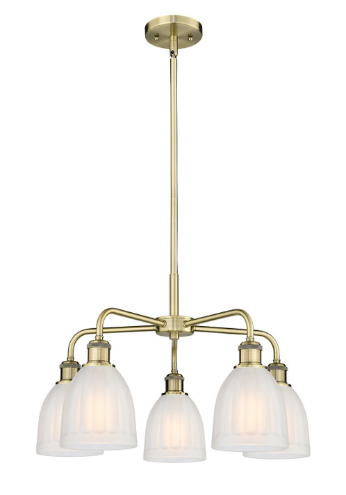 Mid. Chandeliers Glass Down by Innovations ( 405 | 516-5CR-AB-G441 Ballston ) 