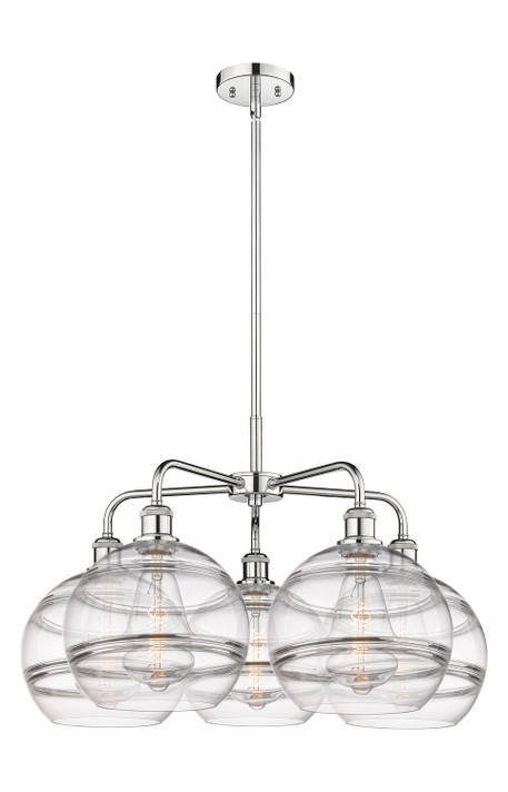 Mid. Chandeliers Glass Down by Innovations ( 405 | 516-5CR-PC-G556-10CL Ballston ) 